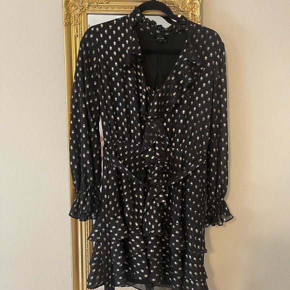 SPOT SHIRT DRESS IN GOLDSPOT - Picture 4 of 6